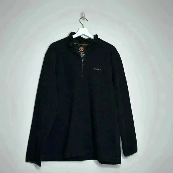 Timberland Black Half Zip Pull Over - Picture 1 of 7